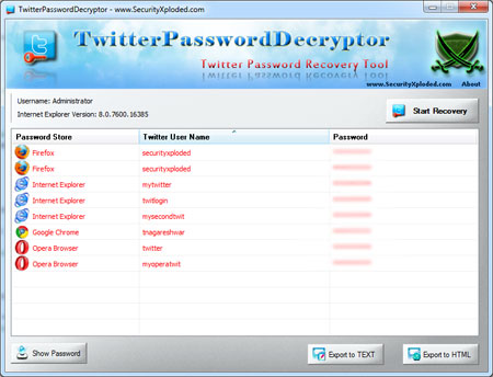 TwitterPasswordDecryptor